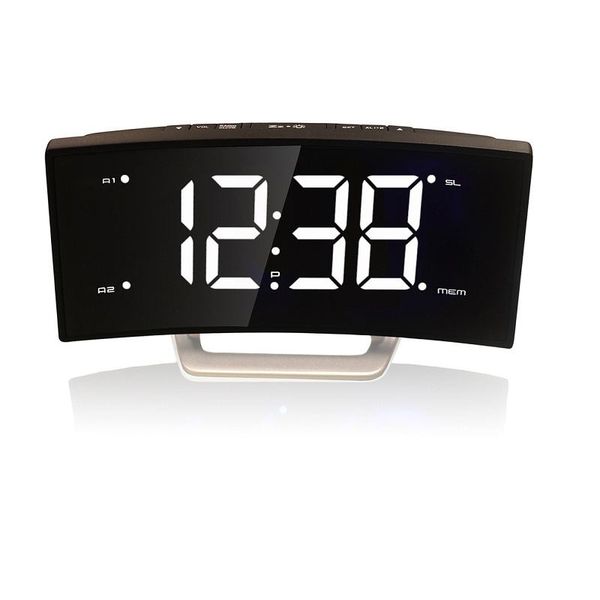 other clocks & accessories radio fashion led arc alarm clock electronic personality luminous to sleep charging display desk watch gadgets
other clocks & accessories radio fashion led arc alarm clock electronic personality luminous to sleep charging display desk watch gadgets