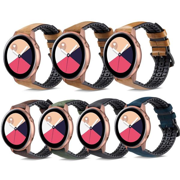 watch bands 20mm 22mm genuine leather silicone strap band for samsung galaxy active 2 watch3 41mm /gear sport/42mm wristband, Black;brown
watch bands 20mm 22mm genuine leather silicone strap band for samsung galaxy active 2 watch3 41mm /gear sport/42mm wristband, Black;brown