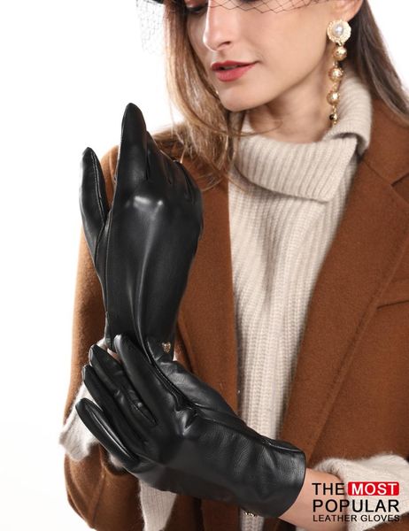 five fingers gloves feiqiaosh fashion women fall and winter genuine leather cashmere warm soft driving mittens glove, Blue;gray
five fingers gloves feiqiaosh fashion women fall and winter genuine leather cashmere warm soft driving mittens glove, Blue;gray