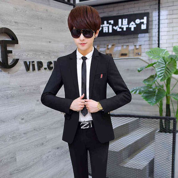 luxury suits blaze 2021 spring and autumn korean small solid color slim fit youth men's two-piece casual suit, Black
luxury suits blaze 2021 spring and autumn korean small solid color slim fit youth men's two-piece casual suit, Black
