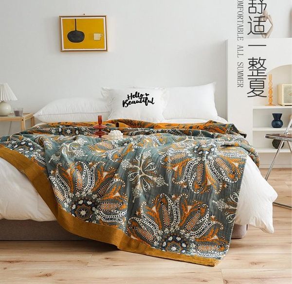 blankets 100% cotton summer blanket bed sofa travel breathable chic mandala five layer gauze towelling soft throw flower design
blankets 100% cotton summer blanket bed sofa travel breathable chic mandala five layer gauze towelling soft throw flower design