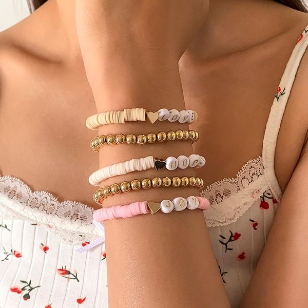 beaded, strands shixin 5 pcs bohemia beads/letter/heart bracelets set for women summer elasticity bracelet hand chains fashion jewelry girl, Black
beaded, strands shixin 5 pcs bohemia beads/letter/heart bracelets set for women summer elasticity bracelet hand chains fashion jewelry girl, Black