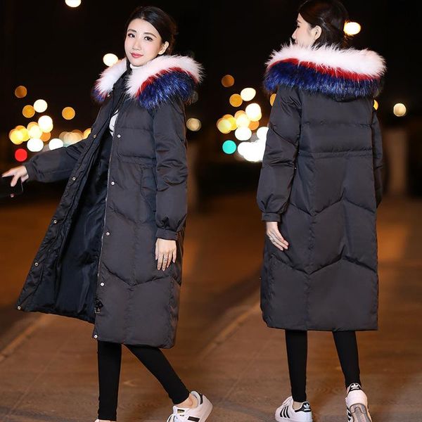 women's trench coats winter women medium long thick warm parkas 2021 korean slim hooded with faux fur black jacket and casaco feminino, Tan;black
women's trench coats winter women medium long thick warm parkas 2021 korean slim hooded with faux fur black jacket and casaco feminino, Tan;black