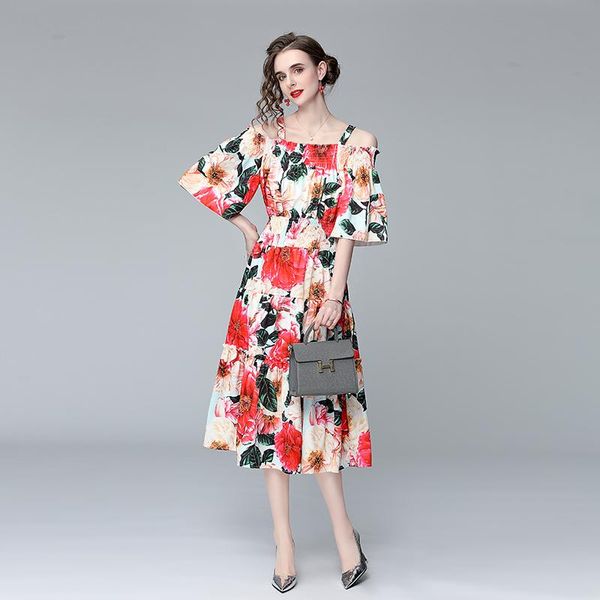 casual dresses menahem 2021 summer runway bohemian dress women flare sleeve spaghetti strap red floral print tiered holiday elegant, Black;gray
casual dresses menahem 2021 summer runway bohemian dress women flare sleeve spaghetti strap red floral print tiered holiday elegant, Black;gray