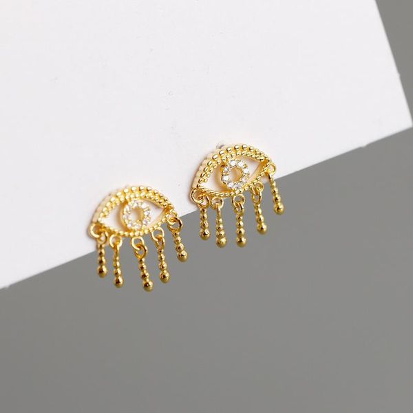 stud 100% 925 sterling silver mini zircon evil eyes earring long tassel eye gold color small earrings for women wedding jewelry, Golden;silver
stud 100% 925 sterling silver mini zircon evil eyes earring long tassel eye gold color small earrings for women wedding jewelry, Golden;silver