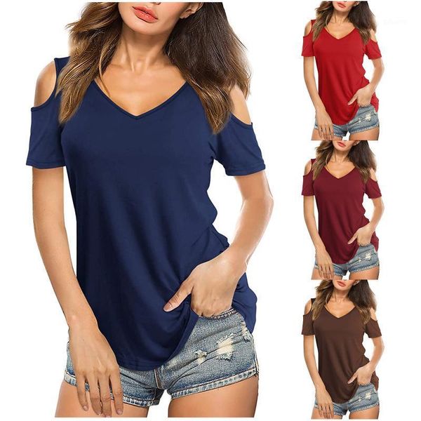 women's t-shirt t shirt women cold-shoulder short sleeve summer tee shirts clothes fashion tees female camiseta 2021 #t1q, White
women's t-shirt t shirt women cold-shoulder short sleeve summer tee shirts clothes fashion tees female camiseta 2021 #t1q, White