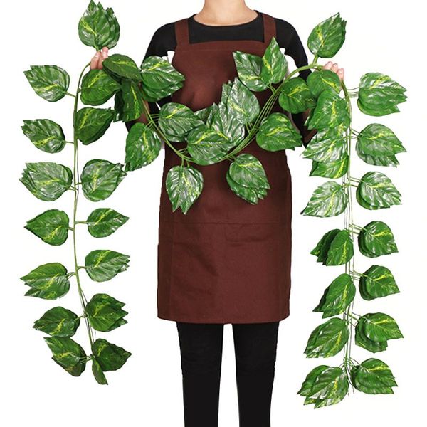 decorative flowers & wreaths artificial hanging garland uv resistant fake plant vine with green leaves for home kitchen decor
decorative flowers & wreaths artificial hanging garland uv resistant fake plant vine with green leaves for home kitchen decor