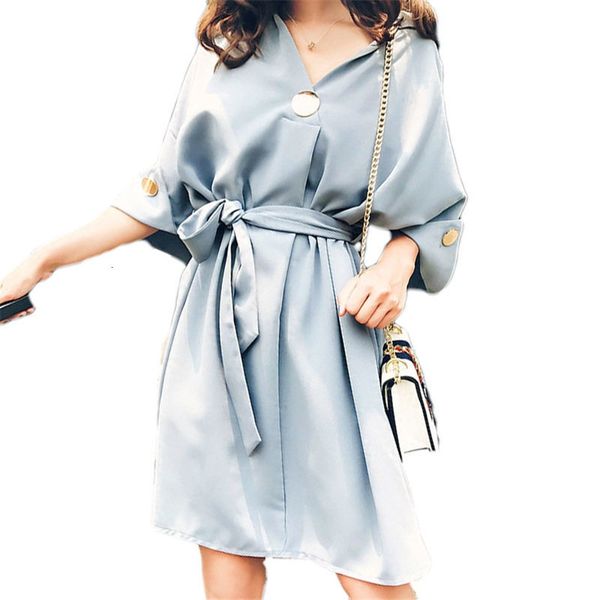 dress women big size summer clothes skinny occasional shirt loose dressed in flying sleeves mini dresses f449 ag36, Black;gray
dress women big size summer clothes skinny occasional shirt loose dressed in flying sleeves mini dresses f449 ag36, Black;gray