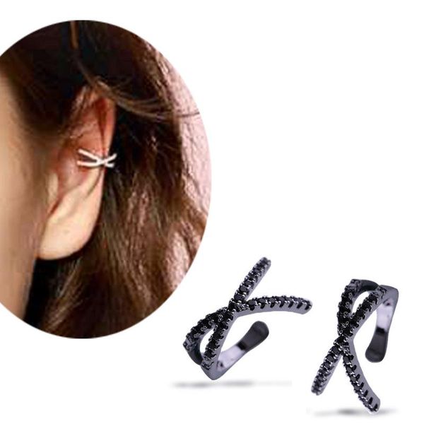 dangle & chandelier punk ear bone clip for women black pavé crystal cross buckle earrings no pierced fashion trend party jewelry friendship, Silver
dangle & chandelier punk ear bone clip for women black pavé crystal cross buckle earrings no pierced fashion trend party jewelry friendship, Silver