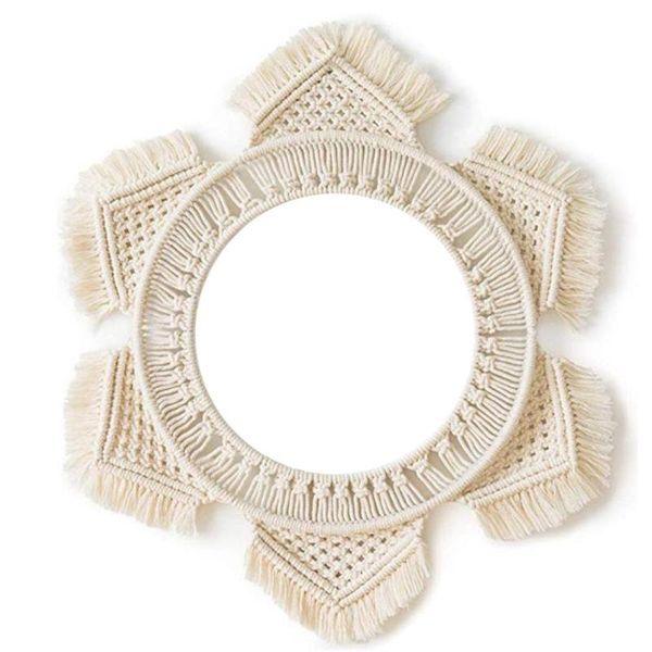mirrors arrival rattan innovative art decoration round makeup mirror dressing bathroom wall hanging with macrame fringe
mirrors arrival rattan innovative art decoration round makeup mirror dressing bathroom wall hanging with macrame fringe