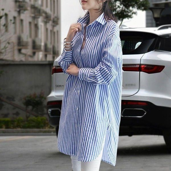 women's blouses & shirts womens and feminine blouse long sleeve casual striped turn-down collar style women loose y315, White
women's blouses & shirts womens and feminine blouse long sleeve casual striped turn-down collar style women loose y315, White