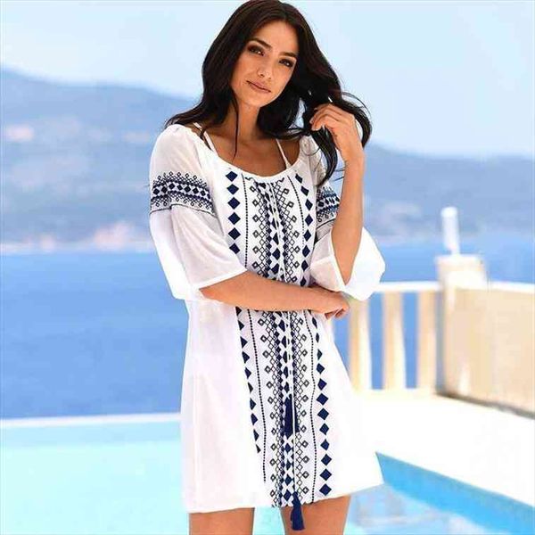 print tunic beach dress saida de praia cotton beach cover up pareos de playa mujer bikini cover up swimsuit, White;black
print tunic beach dress saida de praia cotton beach cover up pareos de playa mujer bikini cover up swimsuit, White;black