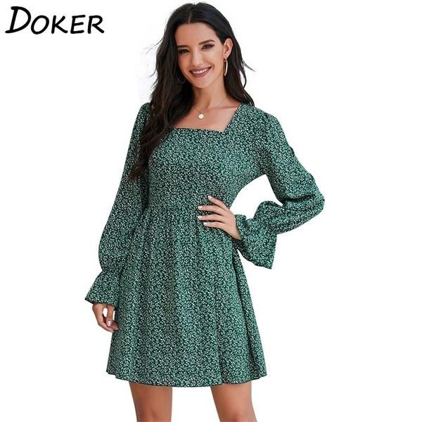 floral long sleeve green dress for women autumn winter boho elegant ladies mini dresses vintage casual short dress 210423, Black;gray
floral long sleeve green dress for women autumn winter boho elegant ladies mini dresses vintage casual short dress 210423, Black;gray