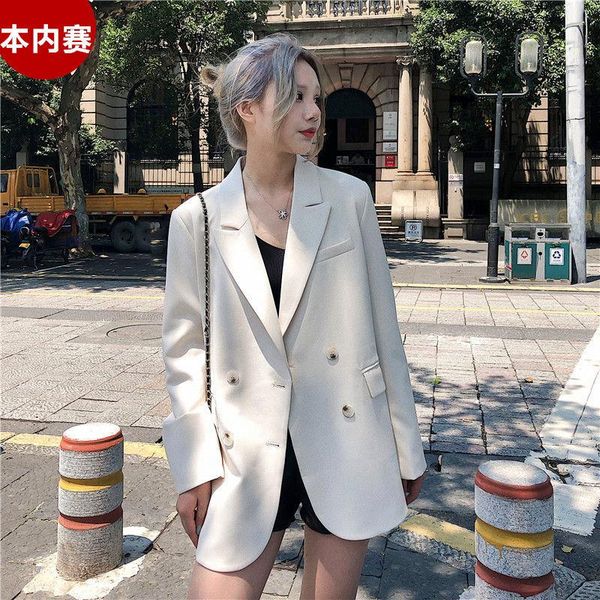 women's suits & blazers blazer women spring and autumn white loose suit veste femme, White;black
women's suits & blazers blazer women spring and autumn white loose suit veste femme, White;black