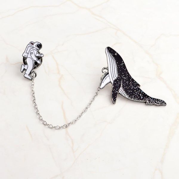 pins, brooches cute brooch astronaut space whale chain collar pins jeans shirt alloy metal badges a66, Gray
pins, brooches cute brooch astronaut space whale chain collar pins jeans shirt alloy metal badges a66, Gray