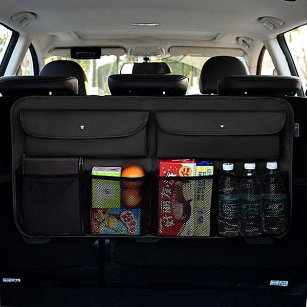 car organizer rear seat back storage bag accessories interior trunk compartment auto stowing tidying hanging net pocket 
car organizer rear seat back storage bag accessories interior trunk compartment auto stowing tidying hanging net pocket