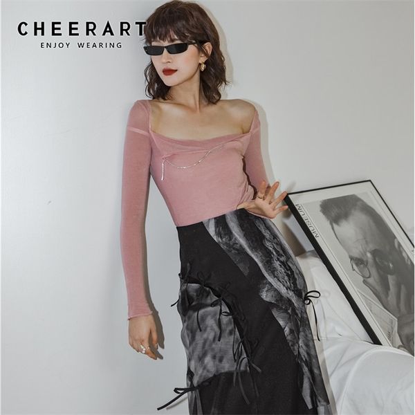 pink open back blouses long sleeve knitted ladies black tight fashion blouse women clothes 210427, White
pink open back blouses long sleeve knitted ladies black tight fashion blouse women clothes 210427, White