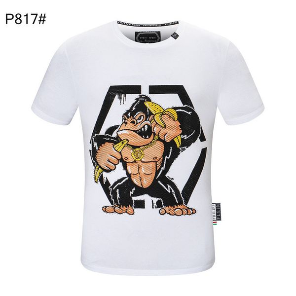 pp fashion men's designer slim fit t-shirt summer rhinestone short sleeve round neck shirt tee skulls print streetwear collar polos m-, White;black
pp fashion men's designer slim fit t-shirt summer rhinestone short sleeve round neck shirt tee skulls print streetwear collar polos m-, White;black