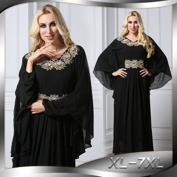 dubai arab summer muslim chiffon dress women applique bat sleeve turkey hijab dresses jilbab jubah abaya islamic clothing l-7xl, Red
dubai arab summer muslim chiffon dress women applique bat sleeve turkey hijab dresses jilbab jubah abaya islamic clothing l-7xl, Red