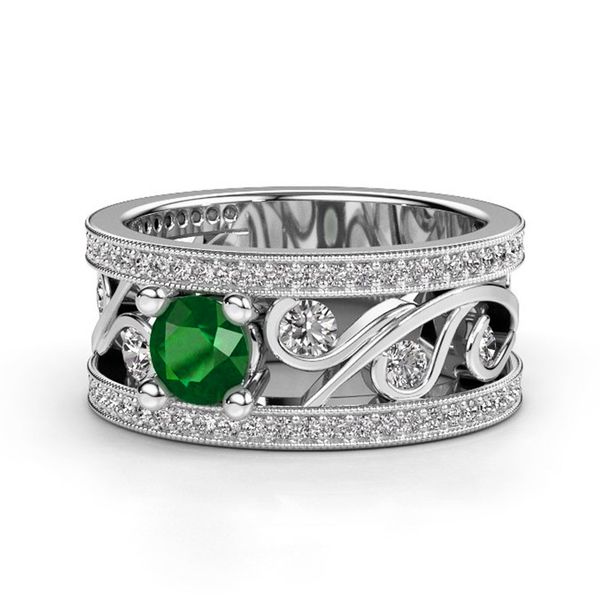 2022 unique jewelry 925 standard sterling silver emerald round cut 5a zircon eternal hollow flower women wedding ring party gift ring size 6, Golden;silver
2022 unique jewelry 925 standard sterling silver emerald round cut 5a zircon eternal hollow flower women wedding ring party gift ring size 6, Golden;silver