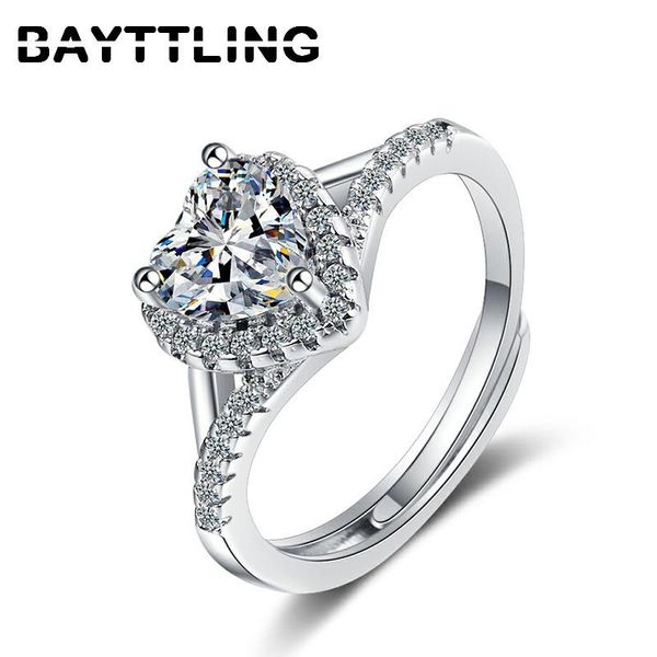 cluster rings bayttling 925 sterling silver fashion heart-shaped zircon ring for woman open wedding valentine's day jewelry accessories, Golden;silver
cluster rings bayttling 925 sterling silver fashion heart-shaped zircon ring for woman open wedding valentine's day jewelry accessories, Golden;silver