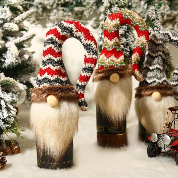 party favor christmas wine bottle cover adorable dress-up protective knitted fabric xmas covers for gifts decor
party favor christmas wine bottle cover adorable dress-up protective knitted fabric xmas covers for gifts decor