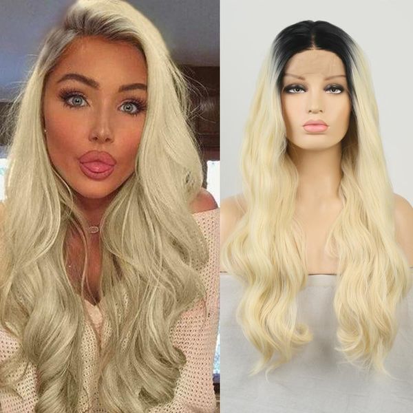synthetic wigs aimeya ombre blonde heat resistant hair lace front wig body wave blonded for women long cosplay, Black
synthetic wigs aimeya ombre blonde heat resistant hair lace front wig body wave blonded for women long cosplay, Black