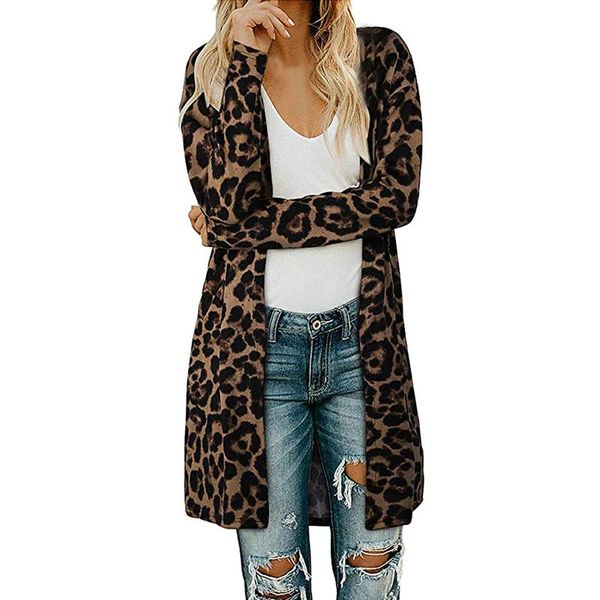 women's wool & blends womens winter jacket casual women clothing leopard print cardigan blouse coat #8, Black
women's wool & blends womens winter jacket casual women clothing leopard print cardigan blouse coat #8, Black