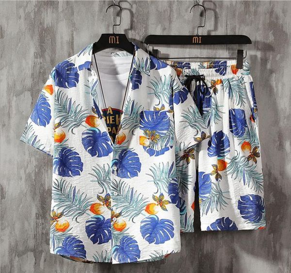 men's tracksuits fashion hawaiian short sleeve shirt set beach flowers pattern shorts men clothes daily two pieces outfits, Gray
men's tracksuits fashion hawaiian short sleeve shirt set beach flowers pattern shorts men clothes daily two pieces outfits, Gray