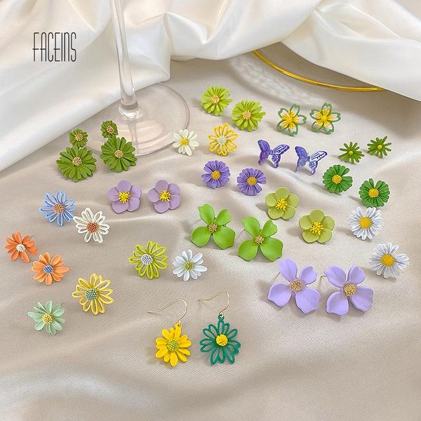 stud faceins women's earrings asymmetric daisy female flower cute earring jewelry accessories, Golden;silver
stud faceins women's earrings asymmetric daisy female flower cute earring jewelry accessories, Golden;silver