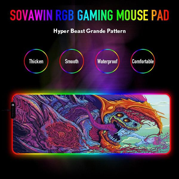 mouse pads & wrist rests large pad gamer usb led rgb lighting gaming computer mousepad xl rubber mat cs go hyper beast for pc lap4 size
mouse pads & wrist rests large pad gamer usb led rgb lighting gaming computer mousepad xl rubber mat cs go hyper beast for pc lap4 size