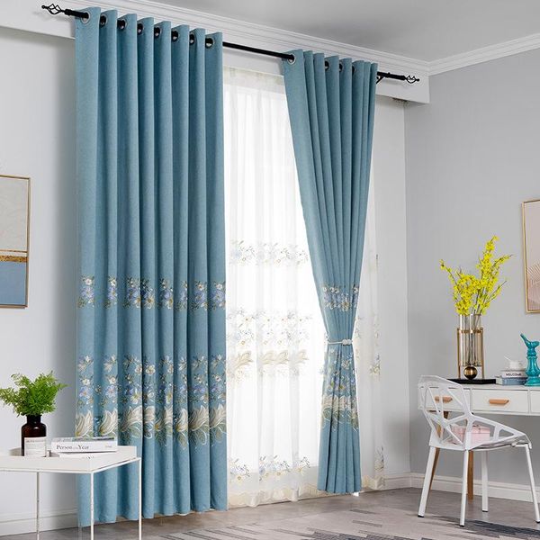 curtain & drapes 2021 curtains for living dining room bedroom pastoral pasted embroidered shading american finished customization
curtain & drapes 2021 curtains for living dining room bedroom pastoral pasted embroidered shading american finished customization