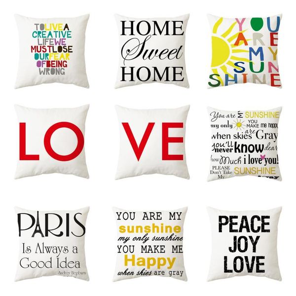 pillow case letter printing pillowcase bedroom living room sofa back cushion cover car seat waist home decorations
pillow case letter printing pillowcase bedroom living room sofa back cushion cover car seat waist home decorations