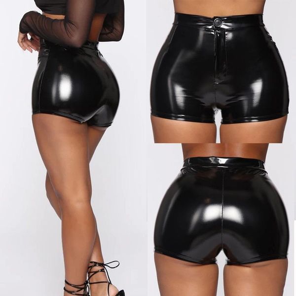 women's shorts fashion big size solid color elastic slim fit ladies bright pu leather, White;black
women's shorts fashion big size solid color elastic slim fit ladies bright pu leather, White;black