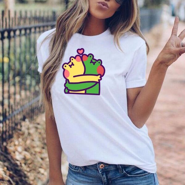 women's t-shirt cute frogs shirt frog love woman summer short sleeve tee femme cotton casual t women camiseta mujer, White
women's t-shirt cute frogs shirt frog love woman summer short sleeve tee femme cotton casual t women camiseta mujer, White