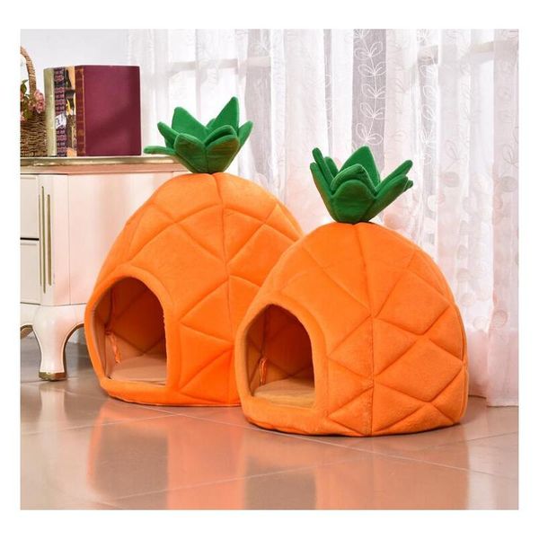 warm dog bed soft kennel creative cute pineapple mat comfortable solid pet for and cat foldable house kennels & pens 
warm dog bed soft kennel creative cute pineapple mat comfortable solid pet for and cat foldable house kennels & pens