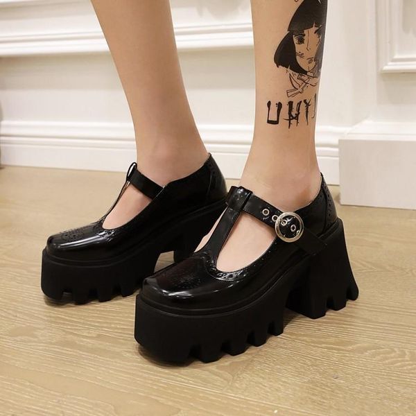 boots mary jane shoes women's thick soled muffin big toe word buckle small leather heel fashion, Black
boots mary jane shoes women's thick soled muffin big toe word buckle small leather heel fashion, Black