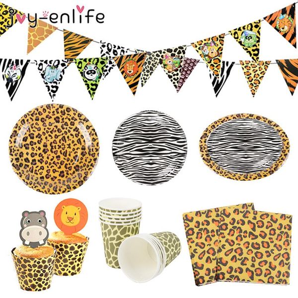 party decoration jungle forest animal theme leopard zebra print disposable paper plates cups napkins banner baby shower birthday
party decoration jungle forest animal theme leopard zebra print disposable paper plates cups napkins banner baby shower birthday