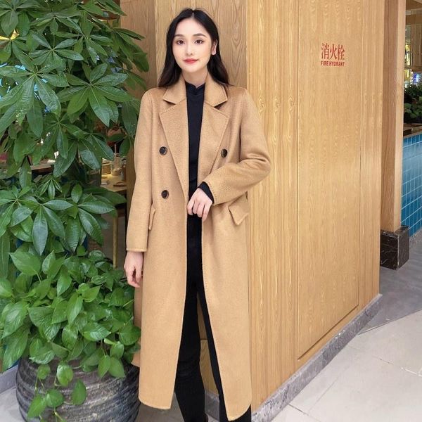 women's trench coats temperament water ripple double-sided cashmere coat spring black solid color workplace beauty wool, Tan;black
women's trench coats temperament water ripple double-sided cashmere coat spring black solid color workplace beauty wool, Tan;black