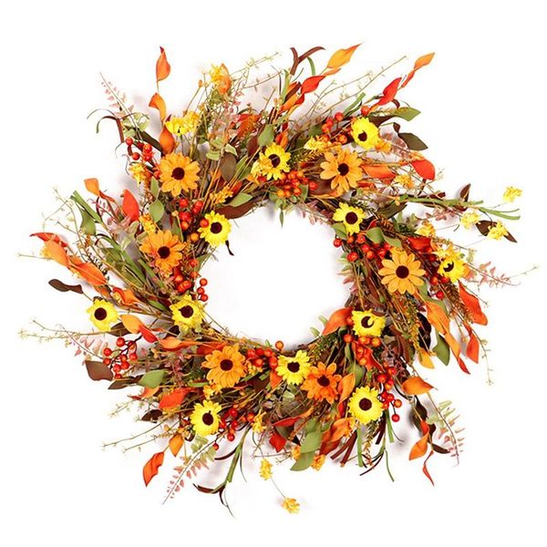 decorative flowers & wreaths fall floral wreath,autumn wreath for front door orange yellow red daisy flower artificial home decor
decorative flowers & wreaths fall floral wreath,autumn wreath for front door orange yellow red daisy flower artificial home decor