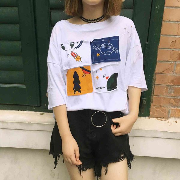 fashion cartoon cute printed womens t shirts simple white loose casual all match short sleeve female shirt
fashion cartoon cute printed womens t shirts simple white loose casual all match short sleeve female shirt