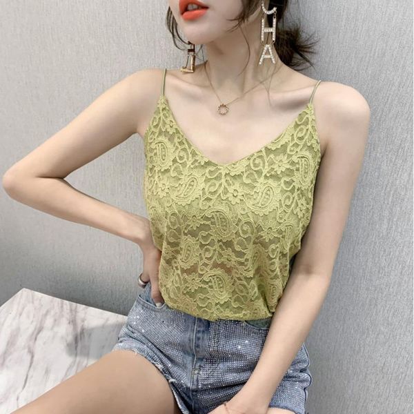women's tanks & camis #5342 summer lace crop women v neck clubwear tight tank thin see through clothes female black white
women's tanks & camis #5342 summer lace crop women v neck clubwear tight tank thin see through clothes female black white