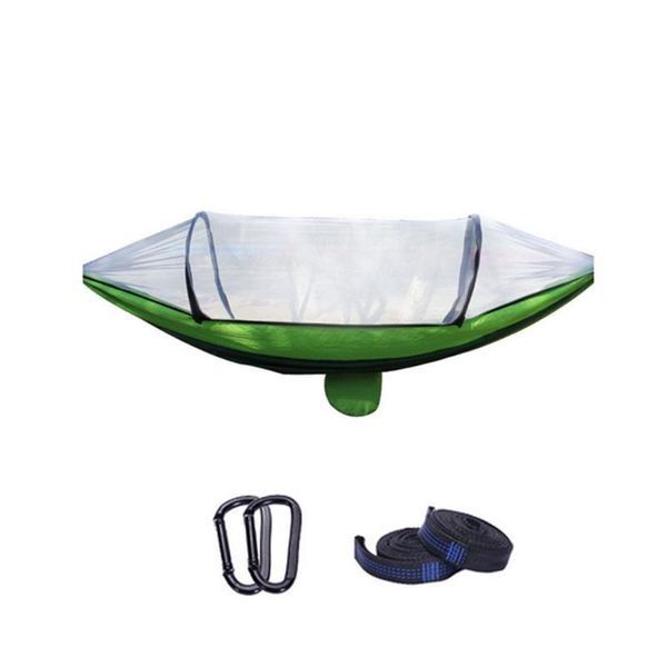 double hammock with mosquito-proof outdoor nylon parachute cloth camping mosquito net quick open control camp furniture
double hammock with mosquito-proof outdoor nylon parachute cloth camping mosquito net quick open control camp furniture