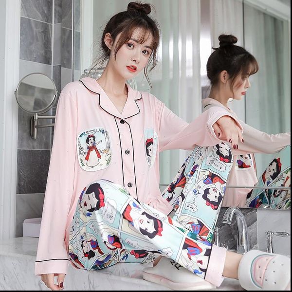 long sleeve pajamas set print womens sleepwears pyjama femme fashion sleep wear night female pijama for women, Black;red 
long sleeve pajamas set print womens sleepwears pyjama femme fashion sleep wear night female pijama for women, Black;red