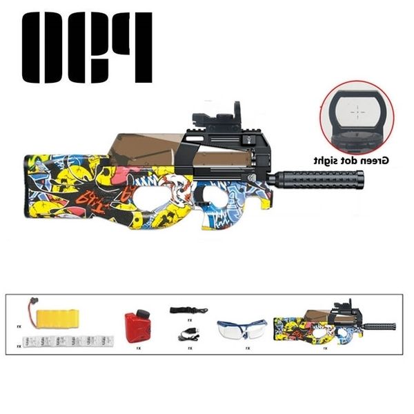 5444new p90 electric blaster toy guns safety water gel ball bullet outdoor sports rifle snipe weapon gun pistol toys for boys gifts
5444new p90 electric blaster toy guns safety water gel ball bullet outdoor sports rifle snipe weapon gun pistol toys for boys gifts