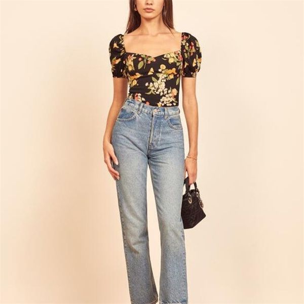 summer women's casual flower print bow-knot decoration slim fit shirt 210430, White
summer women's casual flower print bow-knot decoration slim fit shirt 210430, White