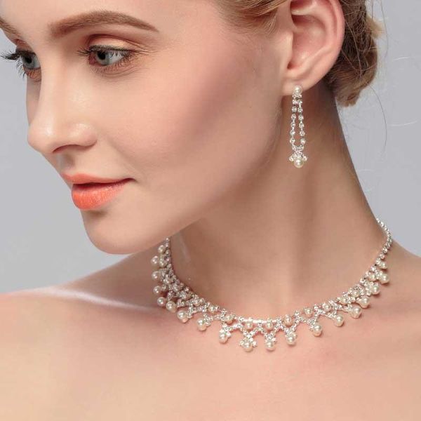 earrings & necklace luxury jewelry fashion women set shiny rhinestone earring for bridal wedding accessories xh, Silver
earrings & necklace luxury jewelry fashion women set shiny rhinestone earring for bridal wedding accessories xh, Silver