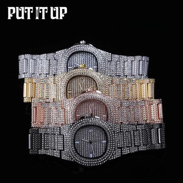 wristwatches ice diamond watch luxury rose gold ladies frozen clock stainless steel hip hop men's quartz holiday gift, Slivery;brown
wristwatches ice diamond watch luxury rose gold ladies frozen clock stainless steel hip hop men's quartz holiday gift, Slivery;brown