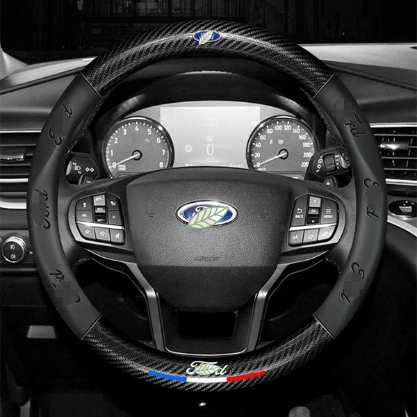 steering wheel covers carbon fiber leather 3d relief car cover 38cm for ranger fiesta focus everest mustang kuga ecosport escort
steering wheel covers carbon fiber leather 3d relief car cover 38cm for ranger fiesta focus everest mustang kuga ecosport escort