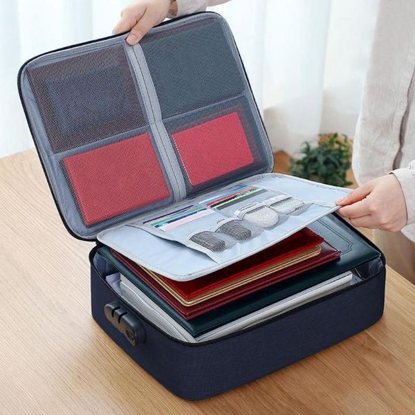 storage bags square document bag large capacity multi-style passport briefcase with lock home travel file tickets organizer
storage bags square document bag large capacity multi-style passport briefcase with lock home travel file tickets organizer